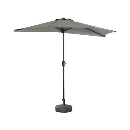 Sweeek  Halve parasol voor balkon 2,5m met centrale mast