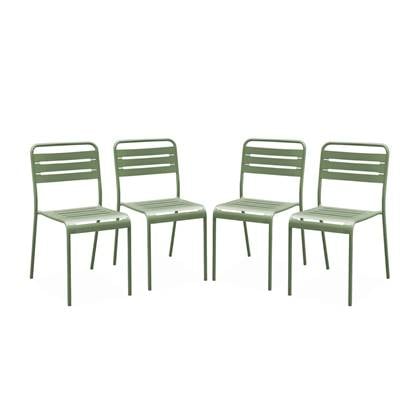 Sweeek  Stalen tuinstoel (set van 4)