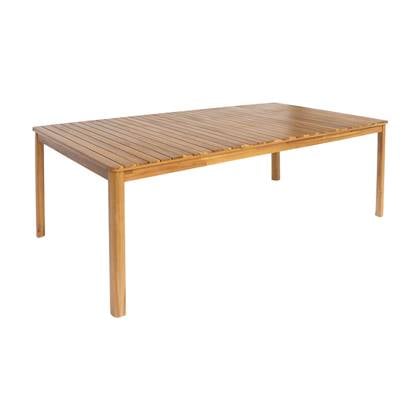 sweeek - Tuintafel van acacia met ronde hoeken, voor 8 personen