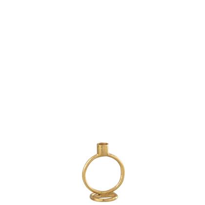 J-Line Kaarshouder Ring Aluminium Goud Small - 2 stuks