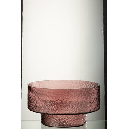 J-Line Vaas Laag Betty Glas Rose