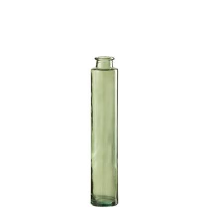 J-Line vaas Azalea - glas - groen - 6 stuks