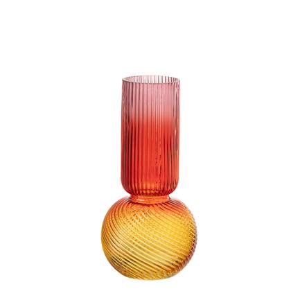 J-Line Vaas Aurora Glas Rood/Geel Small
