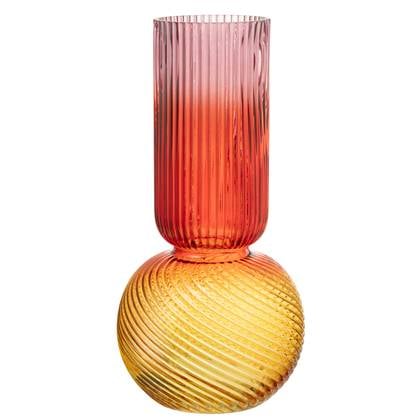 J-Line Vaas Aurora Glas Rood/Geel Large