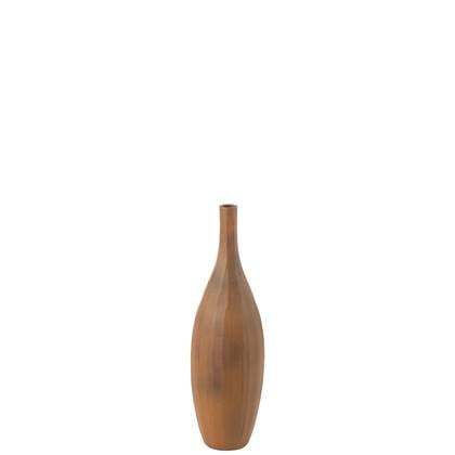 J-Line vaas Fles - terra - roest - small - 70 cm hoog Oranje