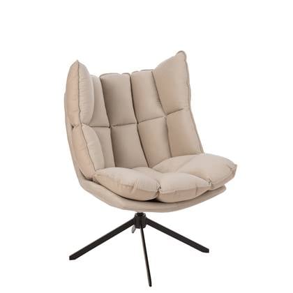 J-Line stoel Relax Kussen - textiel|metaal - Beige