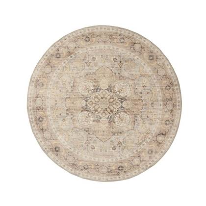 Heritaged Rond Vintage buitenkleed - Valenca Fino licht|beige - Grijs