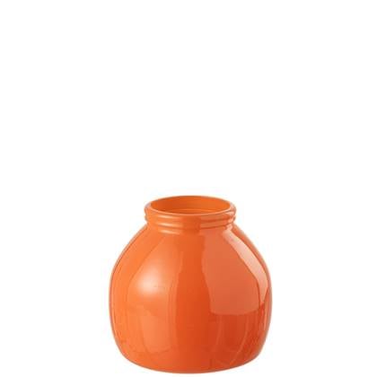 J-Line Vase Glass Orange Small