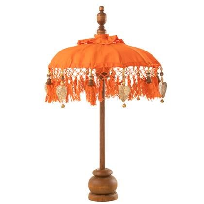 J-Line Parasol Dayu Katoen|Hout Oranje Small