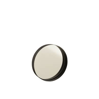 J-Line spiegel Rond Boord - metaal - zwart - small - Ø 30 cm
