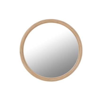 J-Line wandspiegel rond - jute/glas - naturel - large