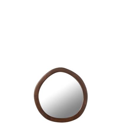 J-Line spiegel whisp mango - hout/mdf - bruin - small
