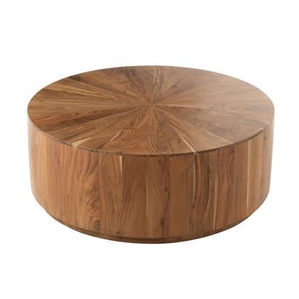 J-Line Salontafel Rond Acacia Hout/Mdf Naturel