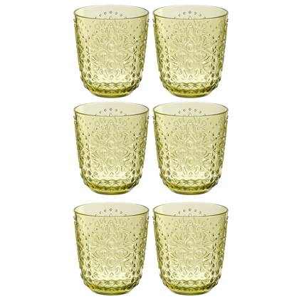 J-Line glas - kunststof - groen - doos van 6