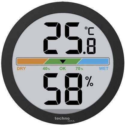 Technoline thermometer - WS 9418 - 60x60x15mm - zwart - TL-WS9418