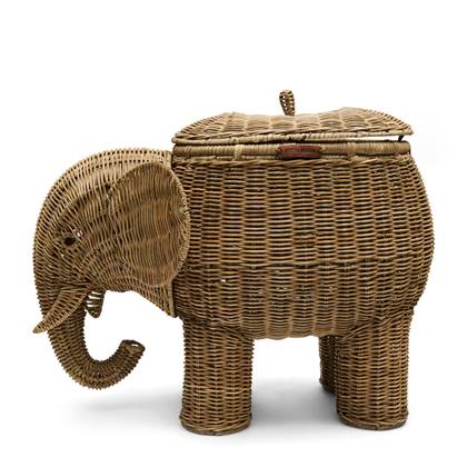 Riviera Maison Rustic Rattan Elephant Basket Deco - Rattan Pitriet - Naturel - 60.0x30.0x49.0 cm