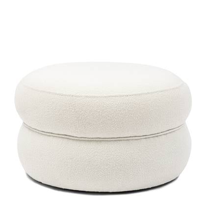 Riviera Maison San Remo Stool Dia 70cm, bouclé, simply white