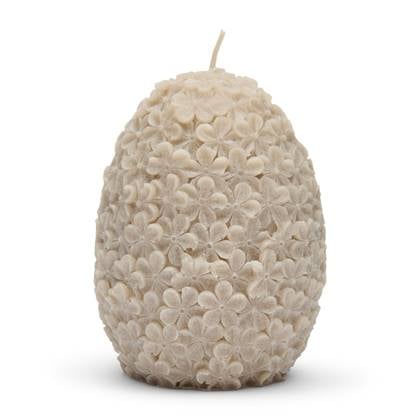 Riviera Maison Stompkaars Beige - Flowers Kaars   - Paraffine