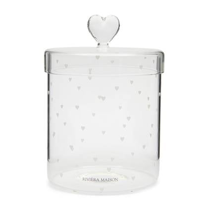 Rivièra Maison Riviera Maison - Sweets Heart Storage Jar - Transparant