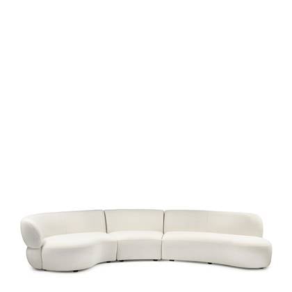 Rivièra Maison - Modulaire bank Simply White van Polyester, 351 cm breed