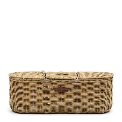 Riviera Maison Toiletrolhouder met tissuebox Ovaal - Rattan