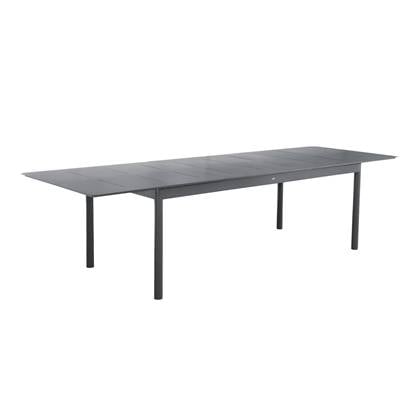 sweeek - Tuintafel charleston uitschuifbaar aluminium, 8 plaatsen, 210/300 x 100 x 75,5 cm