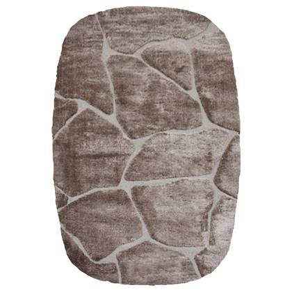 Veer Carpets  Vloerkleed Macy Bruin - Rounded Corners 160 x 230 cm