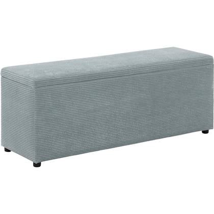 Goossens Excellent Bedbank Indy 500 Bedbank, 140 cm breed met klep Blauw