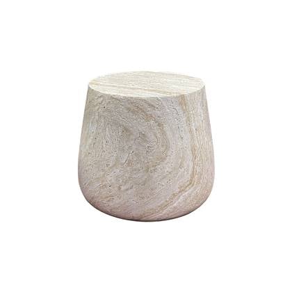 Artichok Dorus Ronde Bijzettafel - Beige - Ø 47.5 x 41 cm