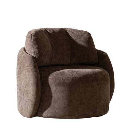 Bronx71® Fauteuil Cali chenille bruin