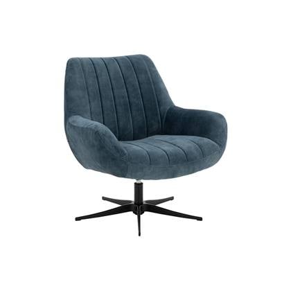 Goossens Fauteuil Kamille Blauw