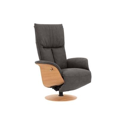 Goossens Relaxstoel Bergen, Relaxfauteuil small Grijs