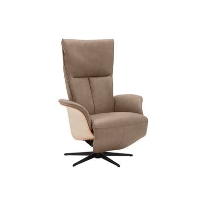 Goossens Relaxstoel Bergen, Relaxfauteuil small Bruin