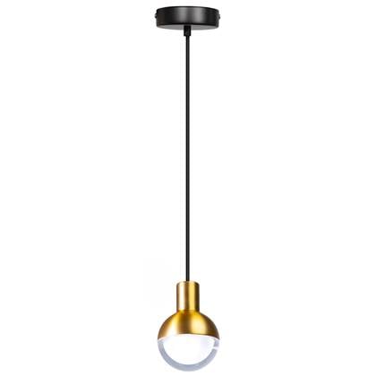 ETH hanglamp Drop 1xGU10 zwart|mat messing Zwart, Messing
