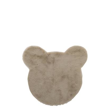 J-Line tapijt Hoofd Beer - vloerkleed - polyester - beige