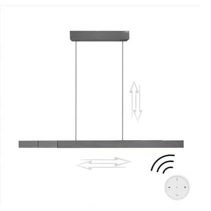 Neuhaus PURE® Hanglamp PURE MOTO-RISE e-Slide & e-Lift  Grey LED incl.