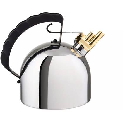 Alessi Fluitketel met koperen fluit en stalen bodem