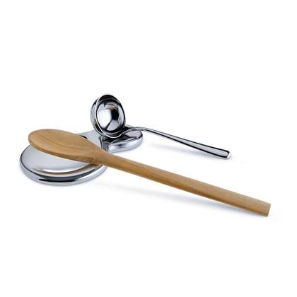 Alessi Lepelhouder T-1000 - VS03 - door Valerio Sommella Zilver