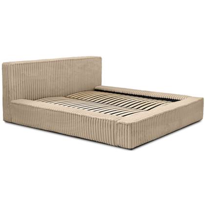 Trae Mobler Melody 140 x 200 cm Gestoffeerd Bed Beige