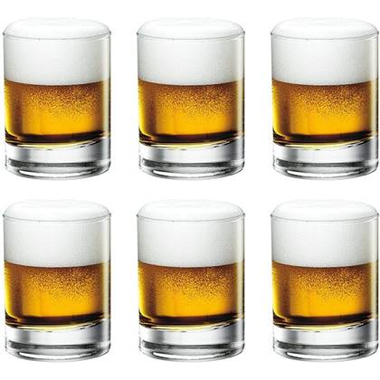 Bormioli Rocco Whiskey Glazen Gina - 220 ml - 6 stuks
