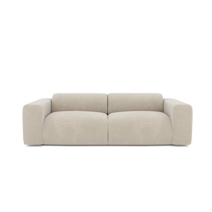 Fluwelen 3-zitsbank met patroon Beige
