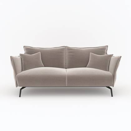 4-zits fluwelen bank Taupe