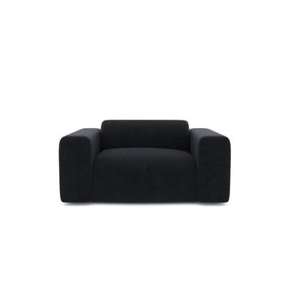 Fluwelen fauteuil met patroon Antraciet