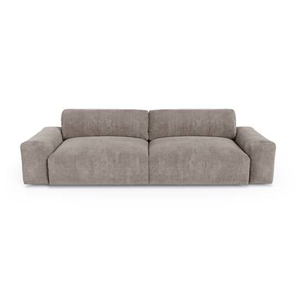 3-zits fluwelen bank 220cm Taupe