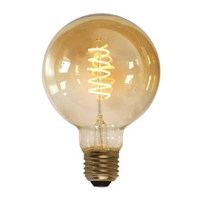 Freelight E27 7Watt Led Gold 95mm incl. Stappen Dimmer