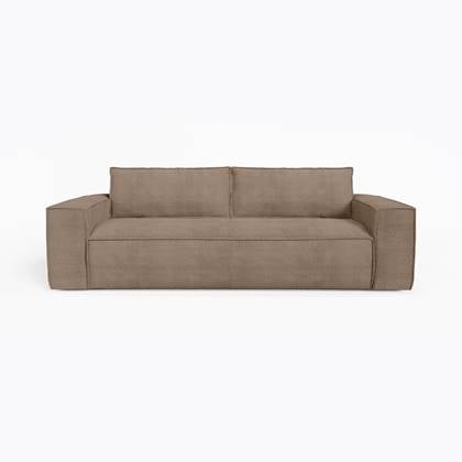 Express slaapbank dunlopillo corduroy taupe 160cm