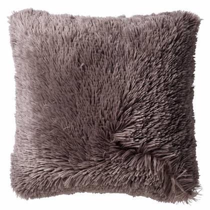 Dutch Decor sierkussen FLUFFY - 60x60 cm Driftwood Bruin