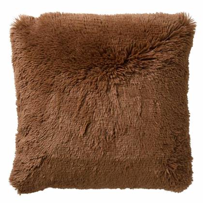 Dutch Decor sierkussen FLUFFY - 45x45 cm Tobacco Brown
