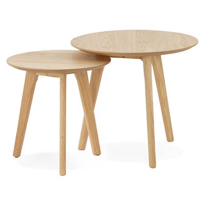 ALTEREGO GABY Ronde nesttafels - Bruin