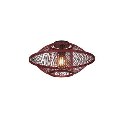 GOOD&MOJO Plafonniere Maui - Bordeaux - Ø50cm Rood